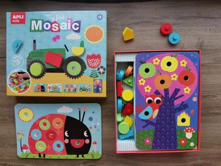 Moja pierwsza drewniana mozaika Apli Kids