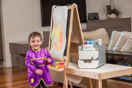 Fartuszek-śliniaczek wodoodporny z rękawami, Strawberry Shake, b.box