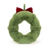 JellyCat - Świąteczny Udekorowany Wieniec 44 cm