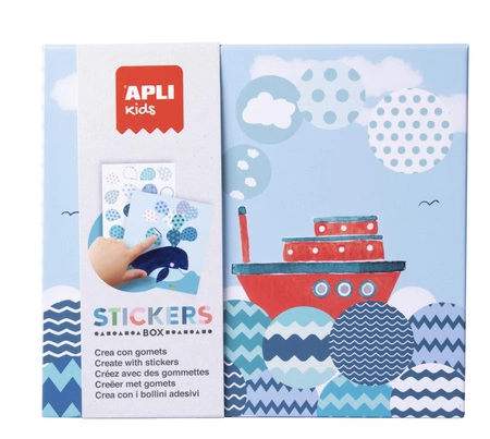 Zestaw z naklejkami Apli Kids - Statek