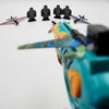 WOOPIE Pistolet Wyrzutnia Samolotów Automatyczna + 4 Samoloty