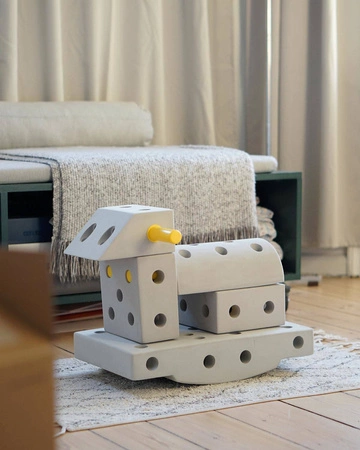 MODU - Peg Bag, 8 kołków w torbie, żółte