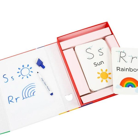 mierEdu Zestaw z suchościeralnym markerem - Nauka alfabetu ME110A