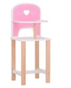 Drewniane krzesełko Baby Rose dla lalek 35-45 cm