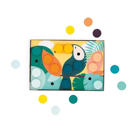 Układanka pierwsza drewniana mozaika 2+, Janod