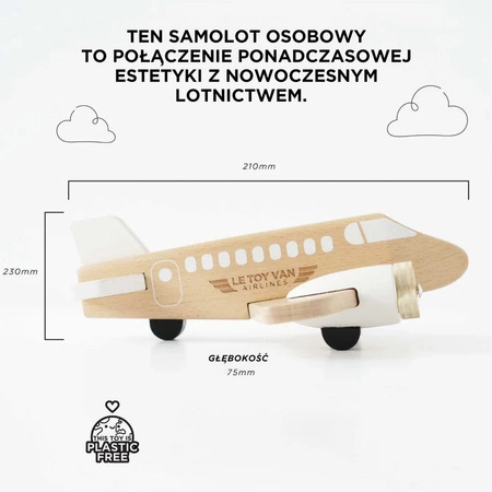 Samolot zabawkowy drewniany Le Toy Van