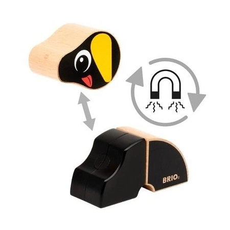 BRIO Klocki Magnetyczne Jamnik i Kot