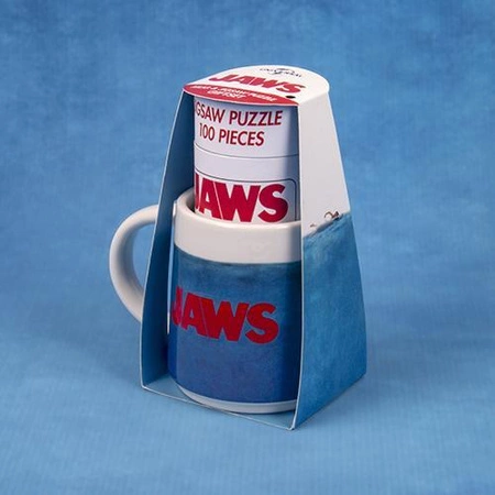 Zestaw prezentowy Szczęki kubek plus puzzle (100 elem)