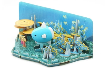 Halftoys Magnetyczna Składana Ryba Samogłów z Makietą