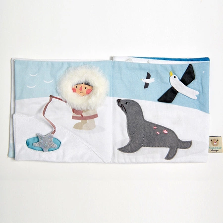 Miękka książeczka aktywnościowa - SNOWY FRIENDS, ThreadBear Design