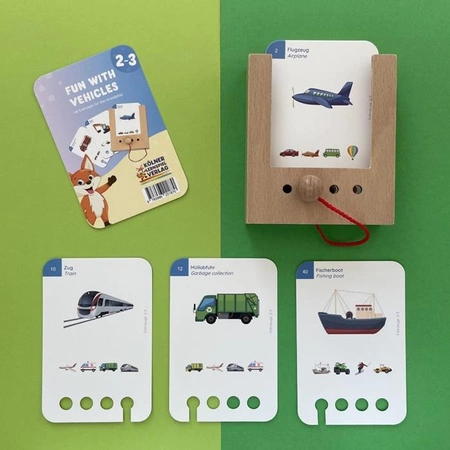 WiemTo Pudełko i 6 Zestawów Kart. Zestaw dla dzieci 2-3 Latka