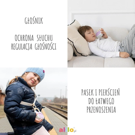 Alilo Pocket Bunny K1 - Odtwarzacz MP3 z Bluetooth - fioletowy