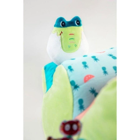 LILLIPUTIENS Wielofunkcyjna wielka przytulanka - schowek Krokodyl Anatol 6 m+