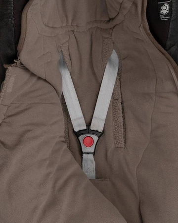 Lodger Śpiworek do wózka polarowy zimowy brązowy Teddy Fleece Buffalo