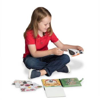 Książeczka z naklejkami wielokrotnego użytku Miny na twarzy Zwierzęta 40512-Melissa & Doug, naklejki dla dzieci