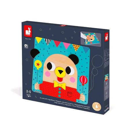 Układanka drewniana magnetyczna Zwierzątka, Janod