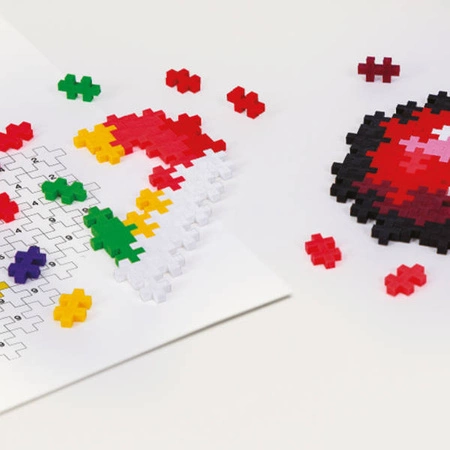 Plus-Plus Mini, Puzzle po numerach 250 szt - 2 Serca