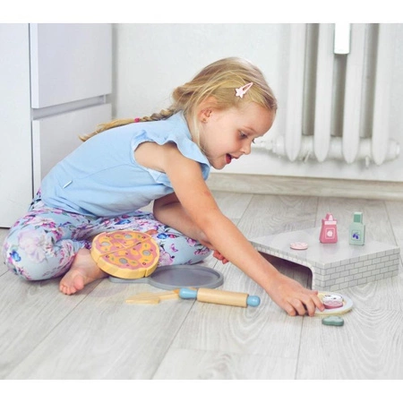 VIGA PolarB Drewniany Zestaw do Robienia Pizzy Piec Akcesoria