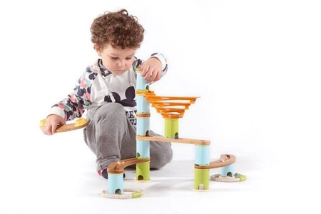 Bamboo Planet, Bambusowy kulodrom /tor kulkowy pastel 48 elem.