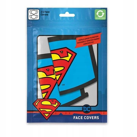 Maseczki na twarz SUPERMAN (LOGO) (2 szt)