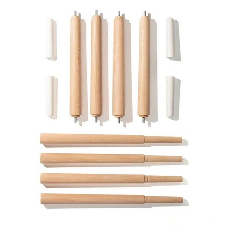 bébé-jou Stojak bukowy do wanienki Sense Biały 4217001