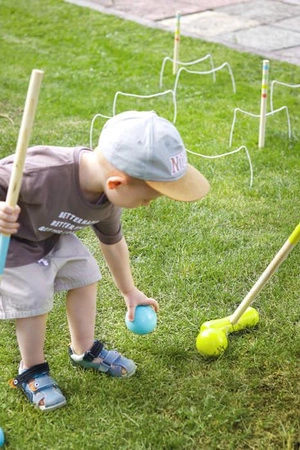 Zestaw do krokieta Croquet „Active“ 12033-Small Foot, zręcznościowe gry dla dzieci