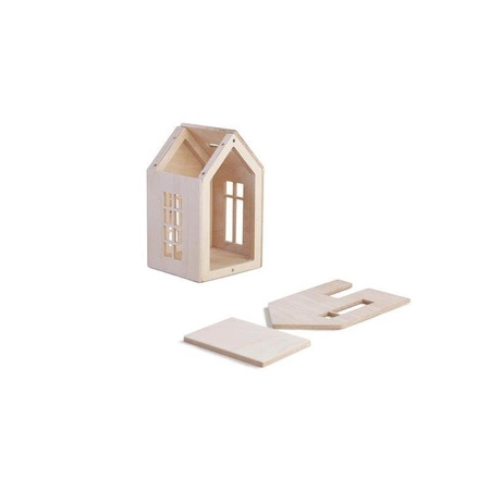 Domek dla lalek z magnesami, rozm S, naturalny, Babai