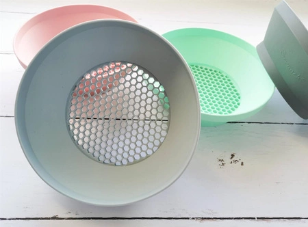 Silikonowe Sitko do piasku Scrunch - Pudrowy Róż