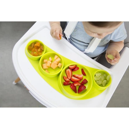 Silikonowy talerz Tiny Tapas Koo-di - Powder Pink