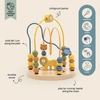 Labirynt z drewnianymi koralikami i zwierzątkami - Trixie Baby