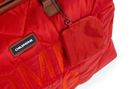 Childhome Torba Mommy Bag Pikowana Czerwona