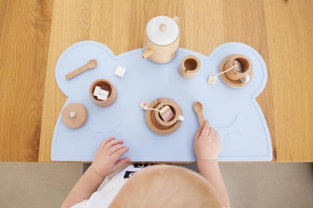 Silikonowa podkładka Miś We Might Be Tiny - Dusty Rose