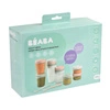 Beaba Zestaw słoiczków Clip 12 szt. (2x90ml, 4x150ml, 6x250ml) + 2 łyżeczki Eucalyptus