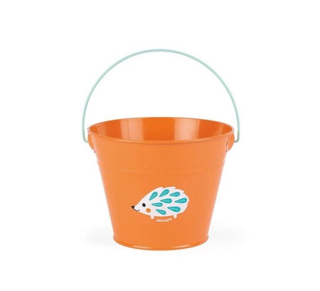 Mały ogrodnik Metalowe wiaderko pomarańczowe, Janod