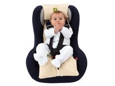 Wkładka do fotelika + poszewka BIO Beżowa 9m+ QUARANTA SETTIMANE