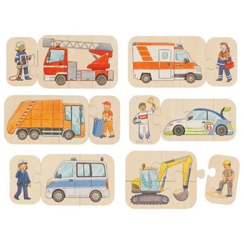 Puzzle Pojazdy oraz ich kierowcy