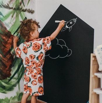 Imanix czarna tablica magnetyczna 85x100 cm 350702