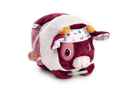 LILLIPUTIENS Przytulanka aktywizująca wielofunkcyjna Krówka Rosalie 9 m+