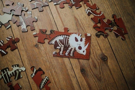 Mudpuppy Puzzle dwustronne Dinozaury 100 elementów 6+