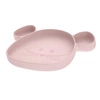 Lassig Talerz silikonowy z przyssawką Little Chums Mysz różowy