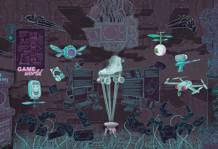 GAMING ROOM Girls- Tapeta Do Pokoju Gracza Tapeta Malumi