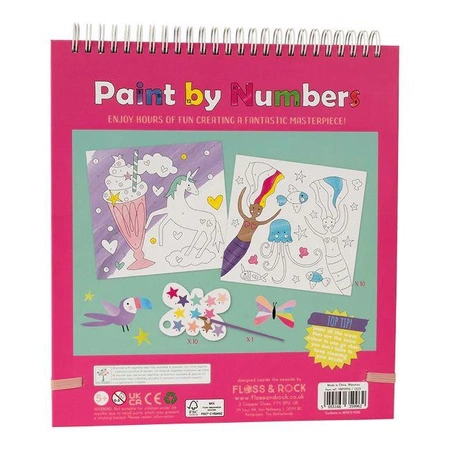 Kraina Fantazji Kolorowanki Maluj po Numerach z Farbkami