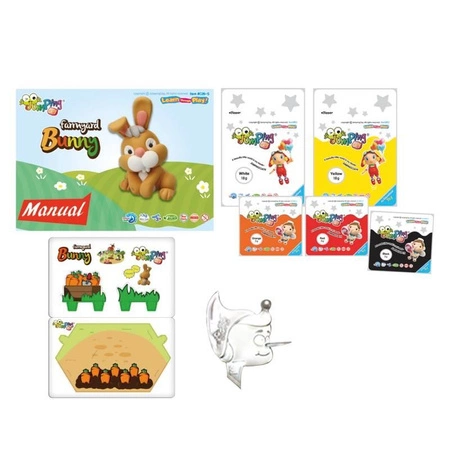 Jumping Clay | Zestaw kreatywny Farma - Królik