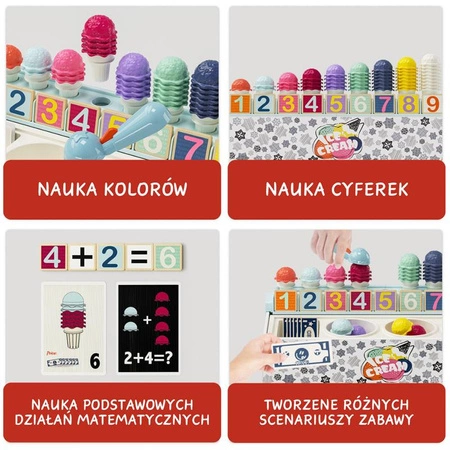 Lodziarnia – zabawa matematyczna 36 mies. + TOPBRIGHT