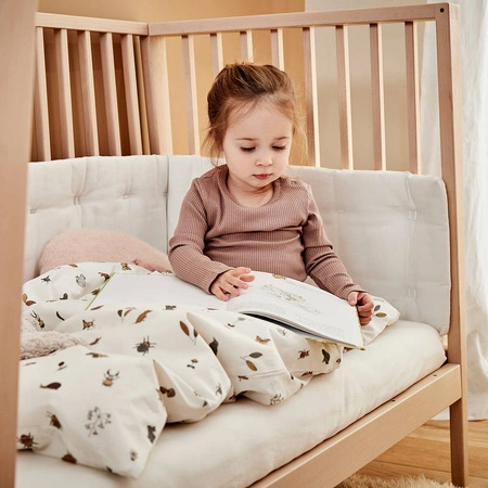 LEANDER - prześcieradło do łóżeczka Baby, 2 sztuki, białe