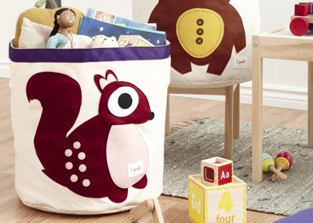 3 Sprouts Kosz Na Zabawki Zebra