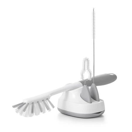 OXO Szczotka do Mycia Butelek z Akcesoriami Grey