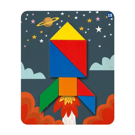 Tangram, Układanka, Łamigłówka, Piankowa Gra Logiczna