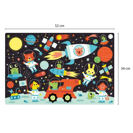 Puzzle świecące w ciemności Apli Kids - Kosmos 4+