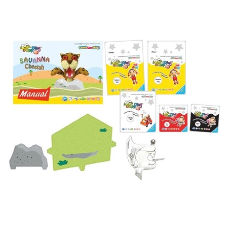 Jumping Clay | Zestaw kreatywny Sawanna - Gepard